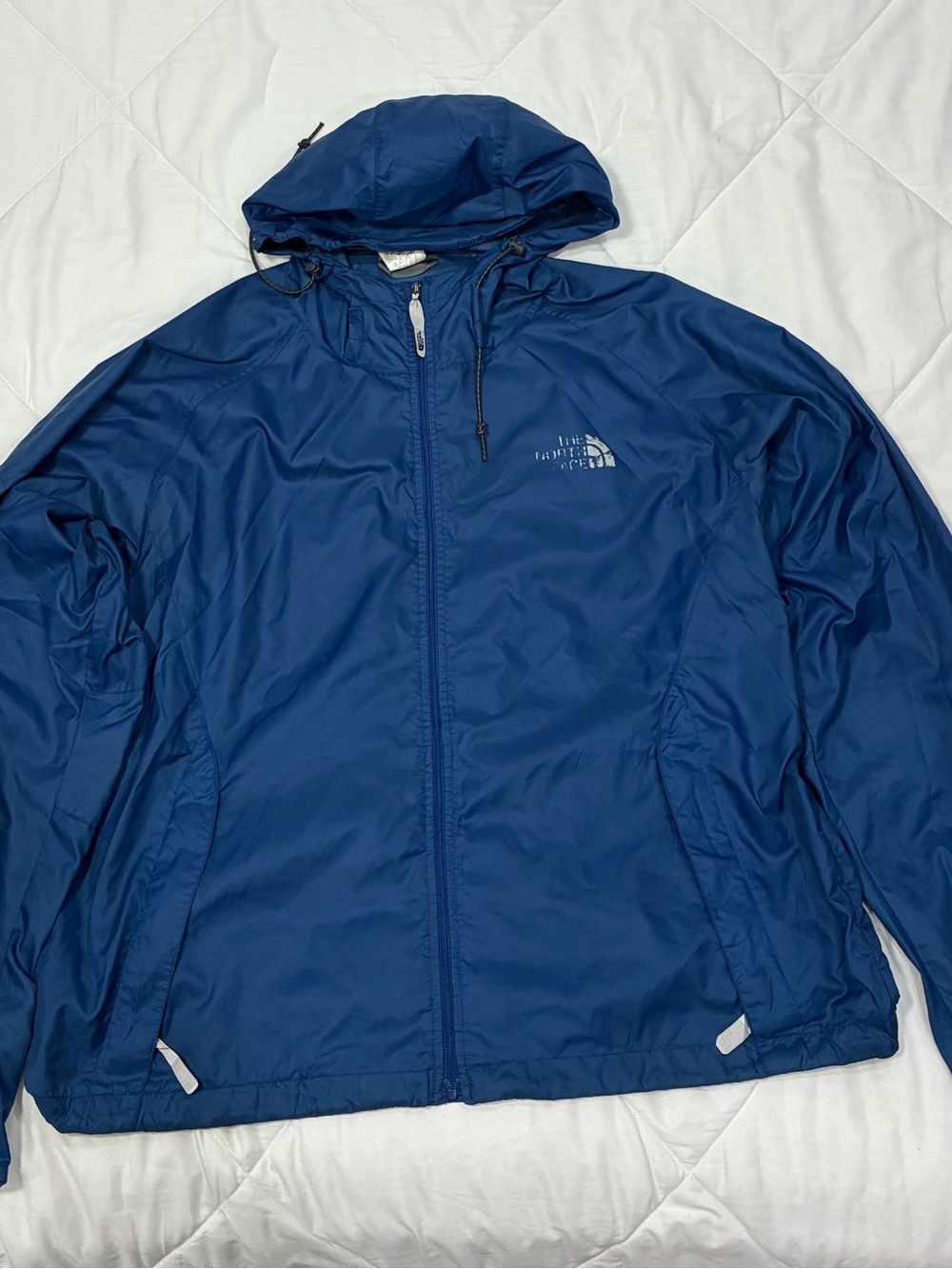 The North Face Men's Navy Blue Hooded Rain Jacket